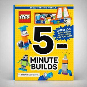 Lego Brick Kit with Hardcover Book - 5-Minute Builds